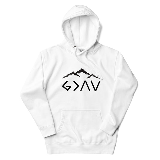 God Over Highs And Lows Hoodie White