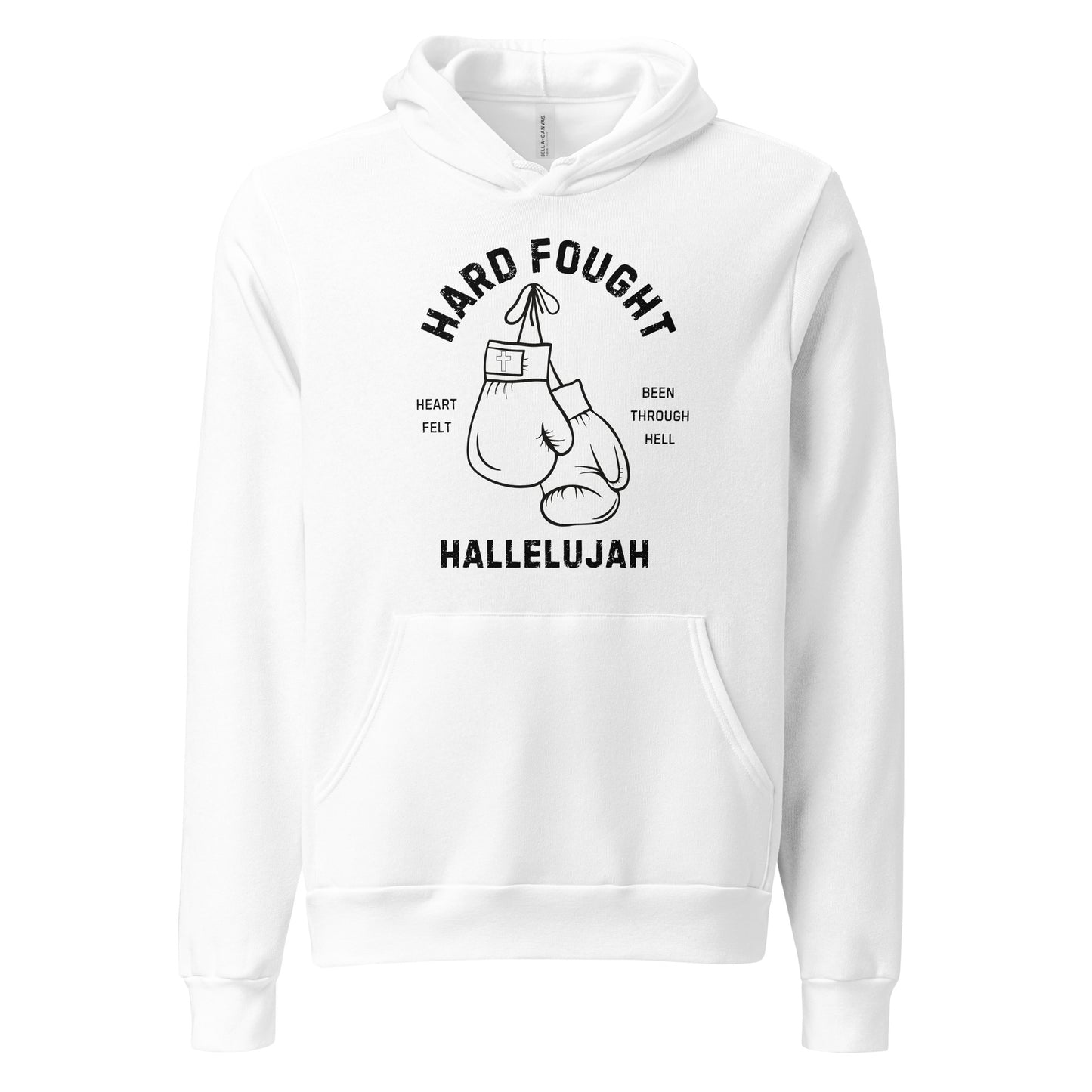 Hard Fought Hallelujah Hoodie White