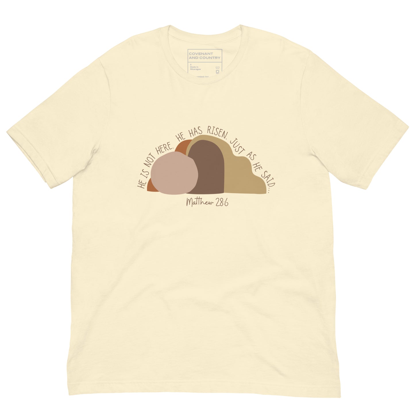 He Is Risen T-Shirt Natural