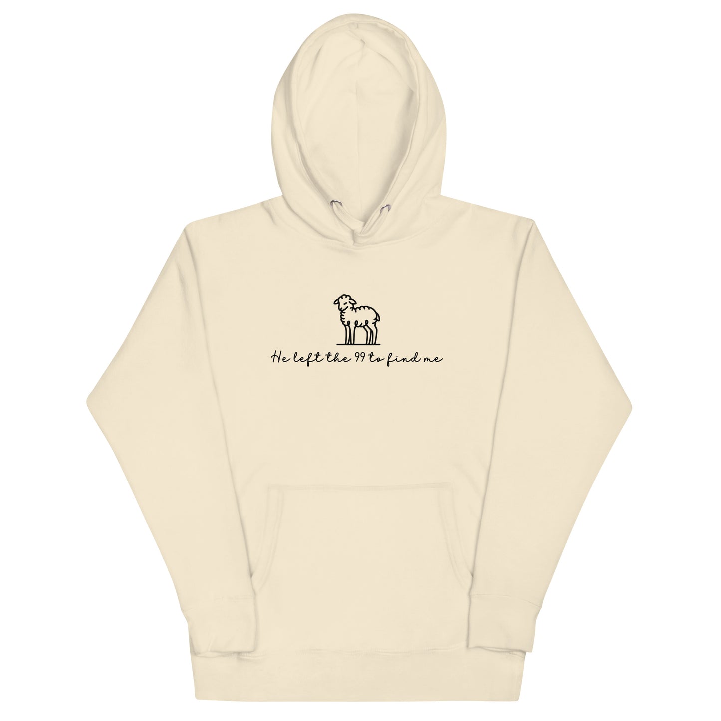 He Left The 99 To Find Me Hoodie Bone