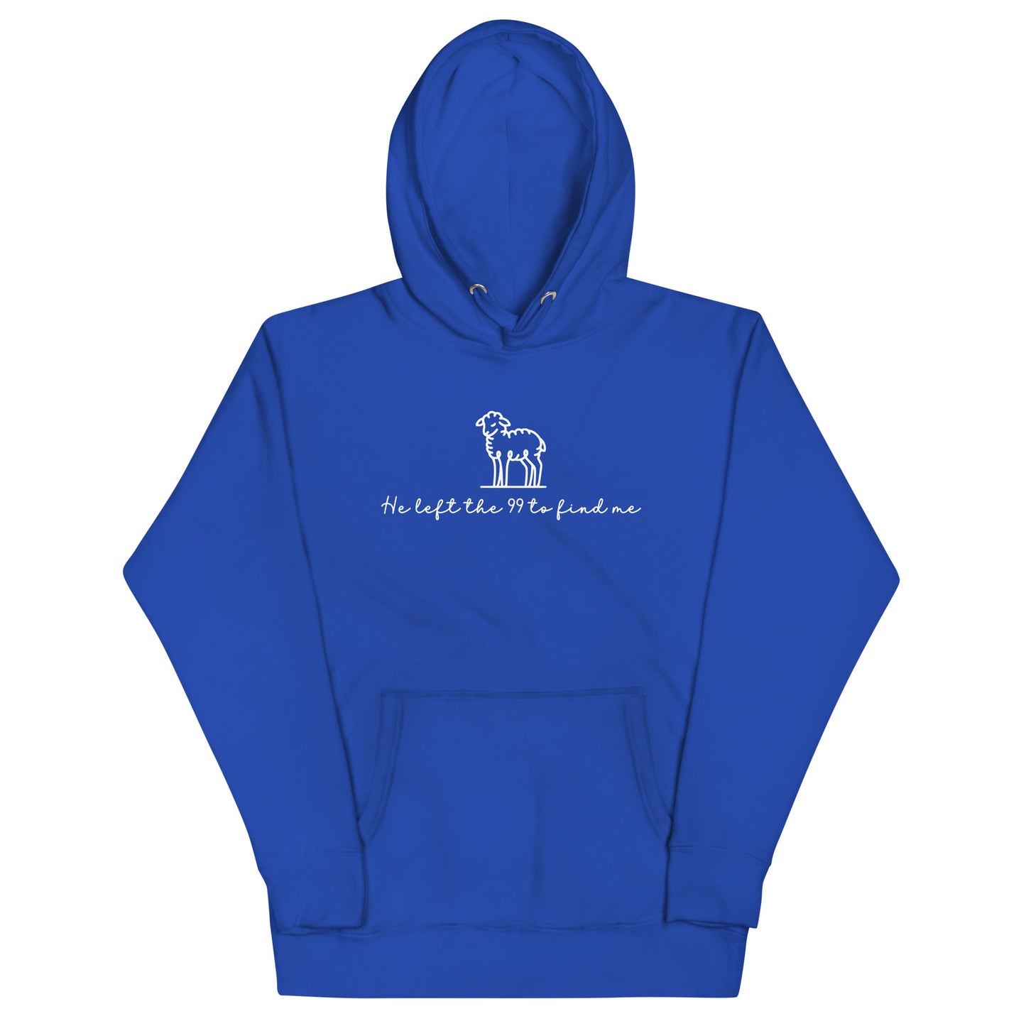 He Left The 99 To Find Me Hoodie Royal Blue