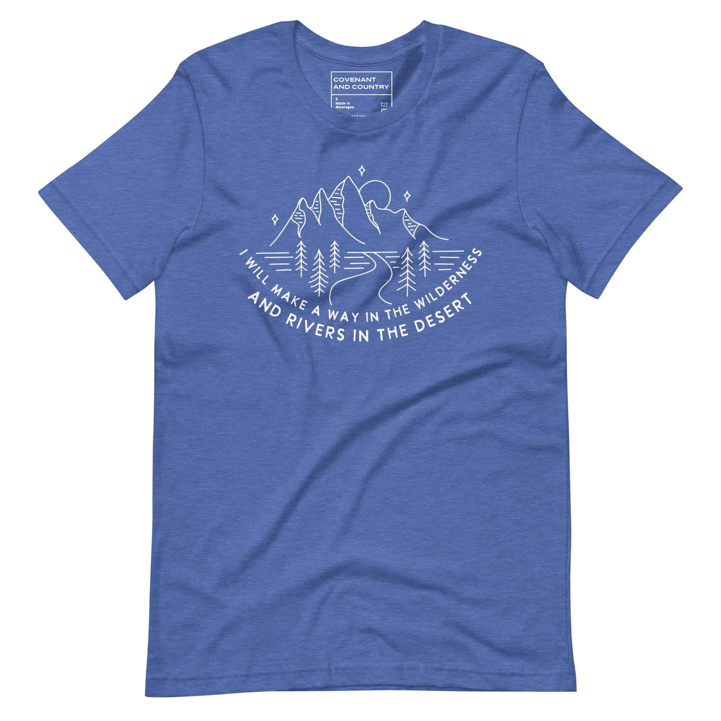 I Will Make a Way T-Shirt Isaiah 43:19 True Royal Blue