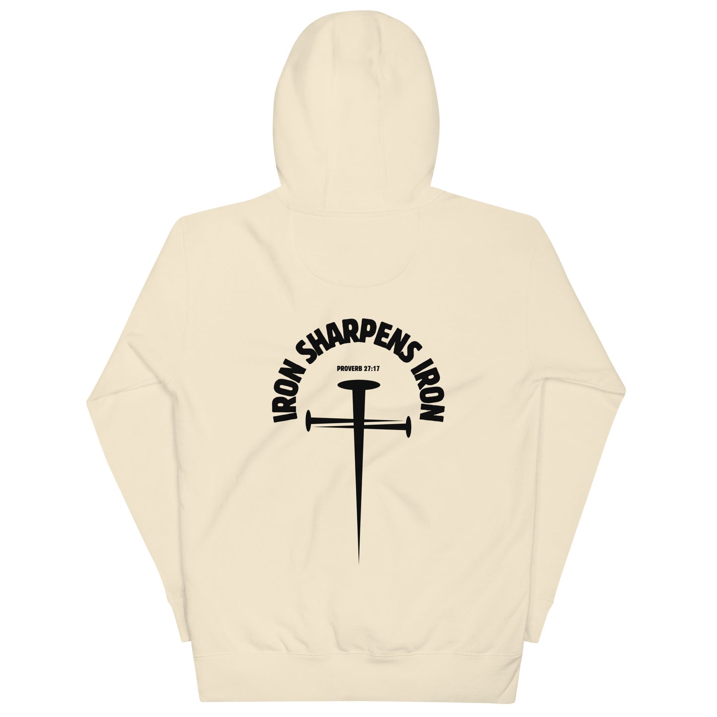 Iron Sharpens Iron Hoodie Bone Back