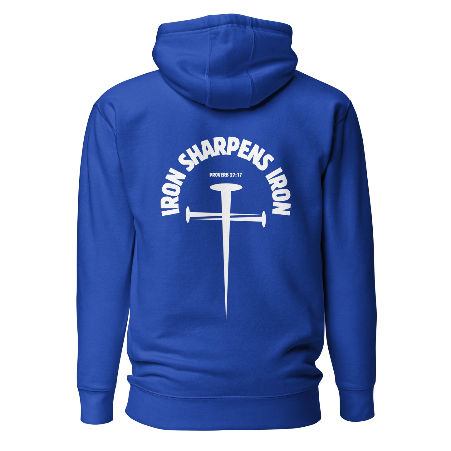 Iron Sharpens Iron Hoodie Royal Blue Back