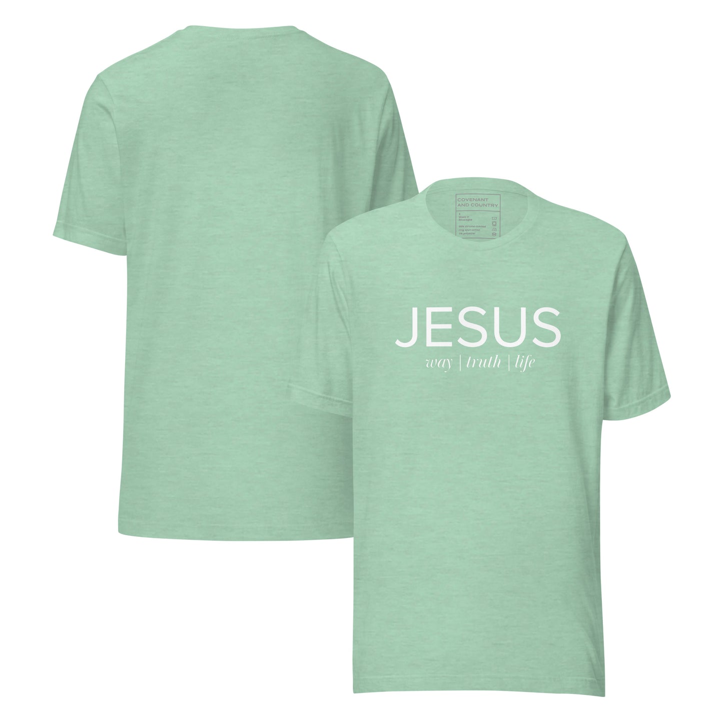 Jesus Way Truth Life Heather Mint T-Shirt