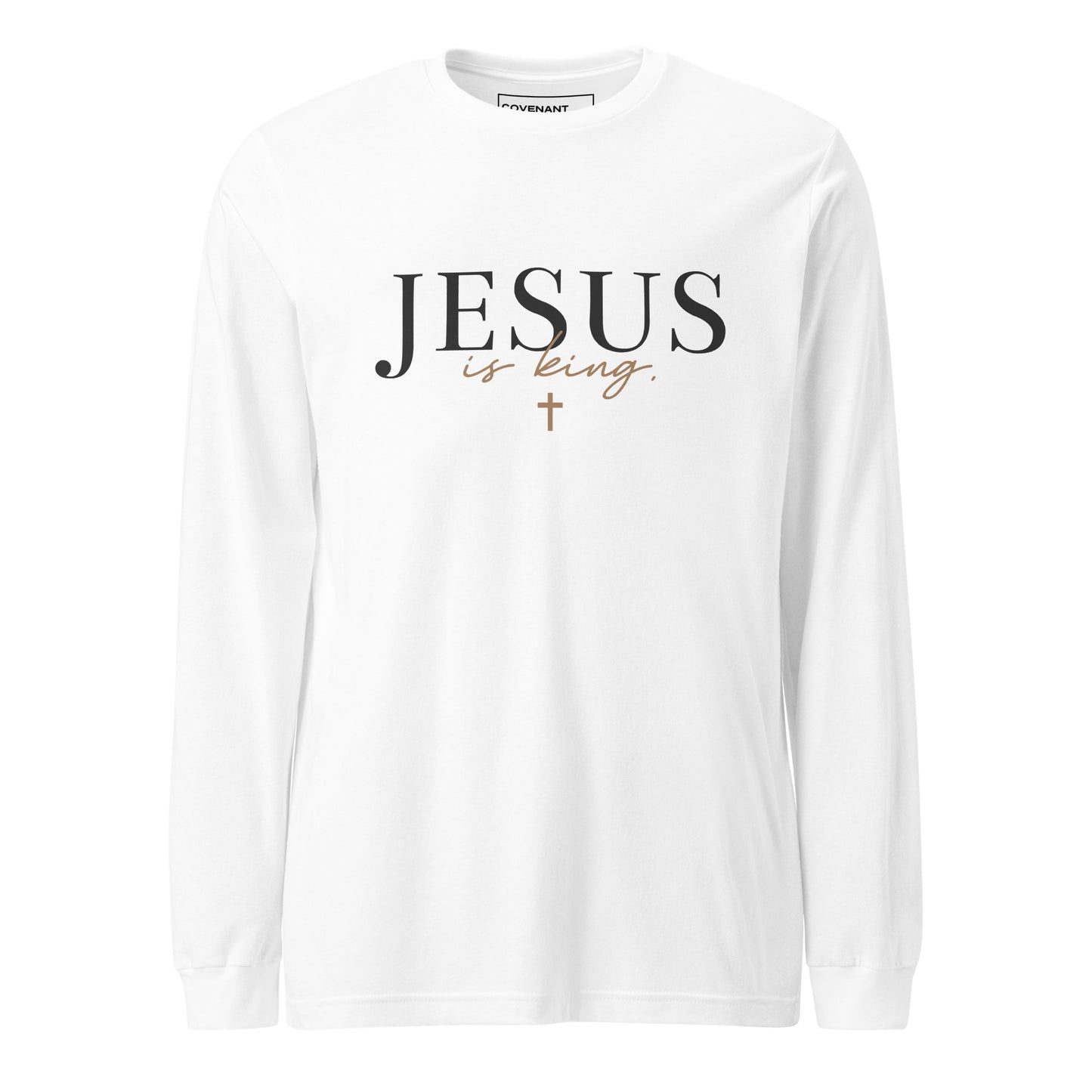 Jesus is King Long Sleeve T-Shirt White