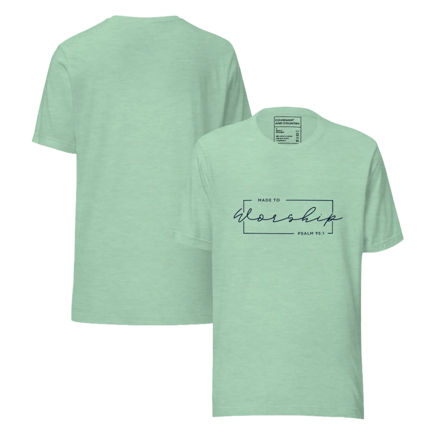 Made To Worship T-Shirt Heather Mint
