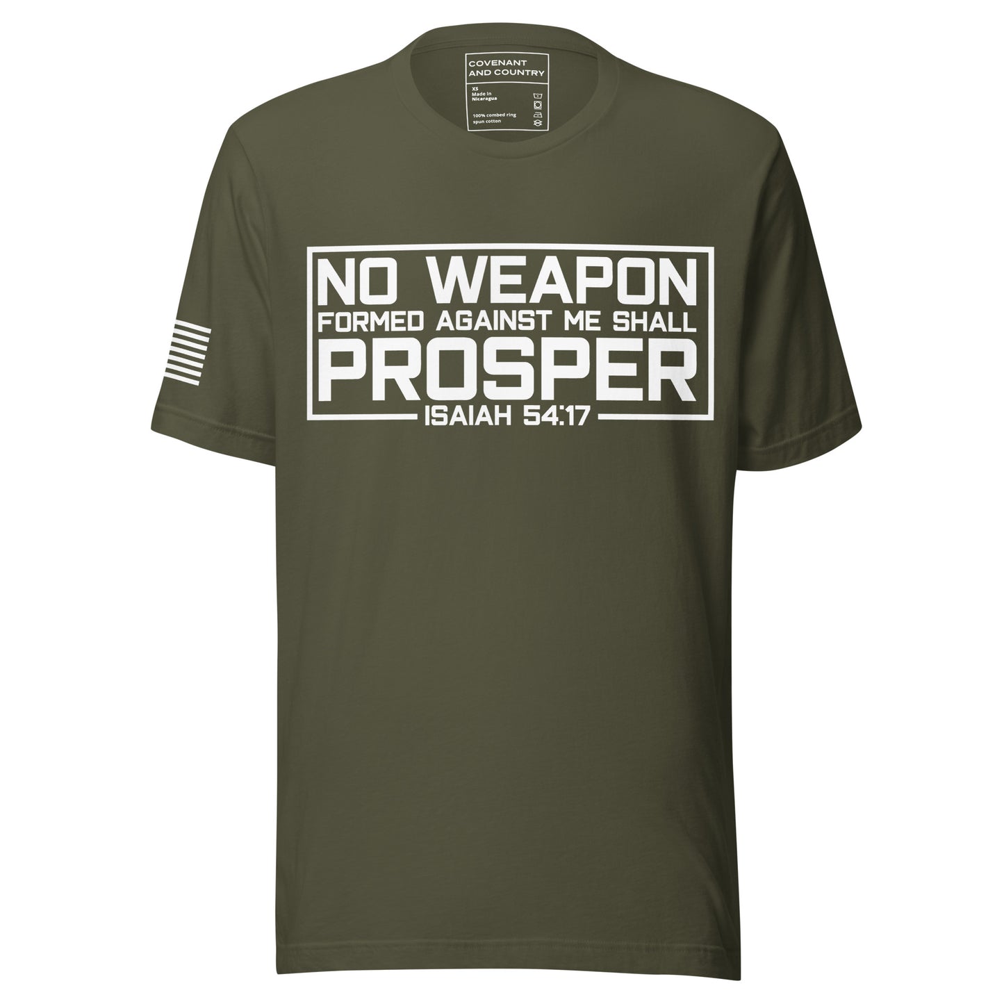 No Weapon Formed Military Green Front