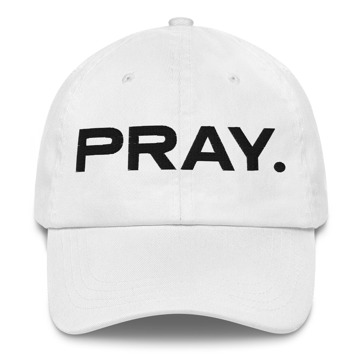 Pray Hat White Front