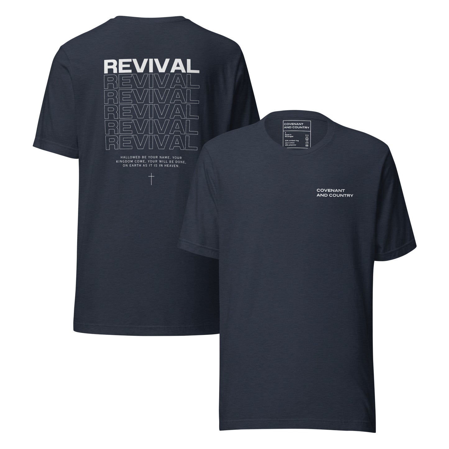 Revival Heather Navy T- Shirt