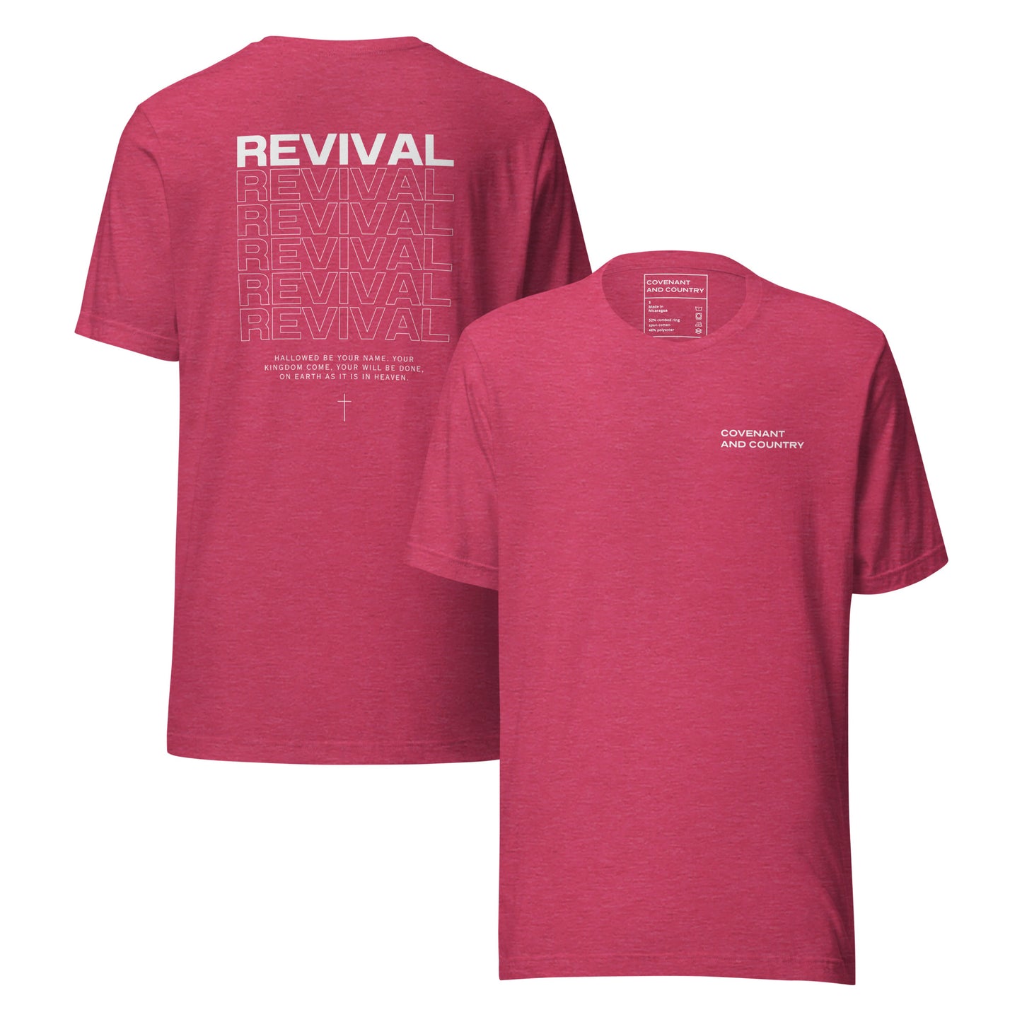 Revival Heather Raspberry T- Shirt