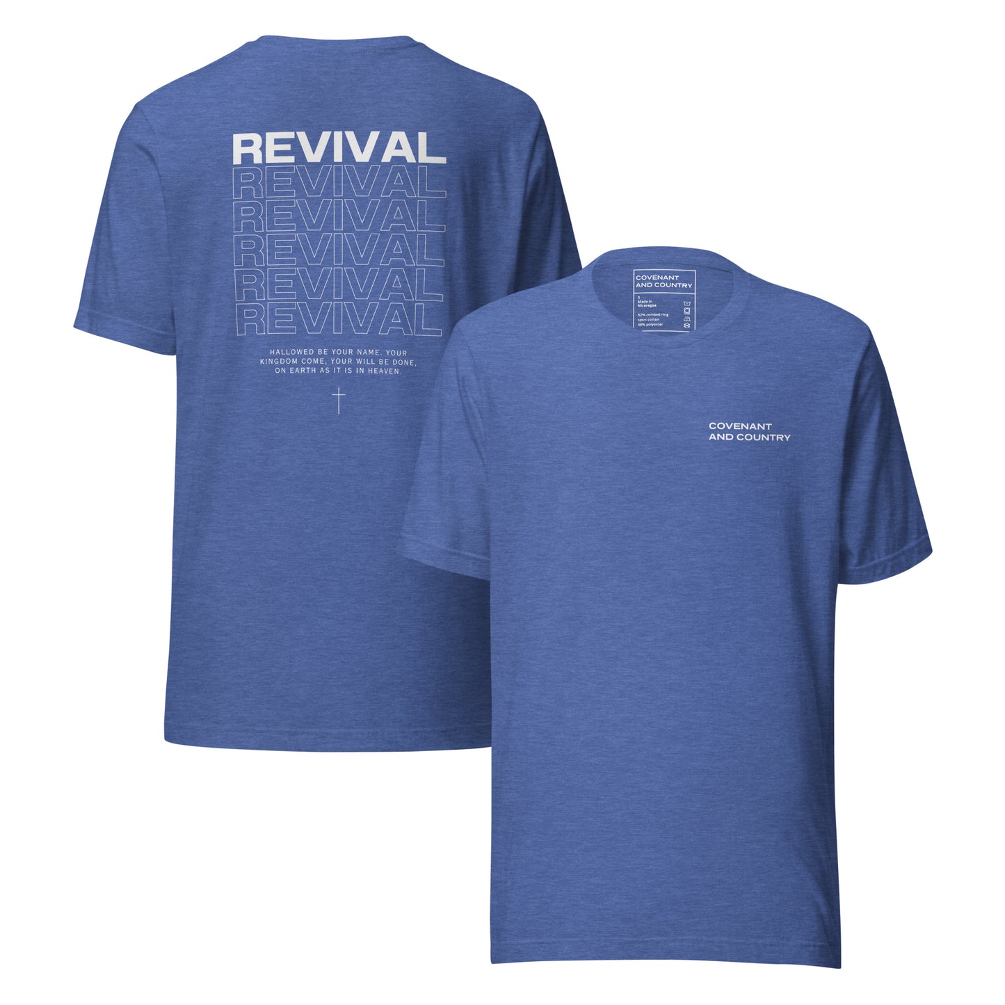 Revival Heather Royal Blue T- Shirt