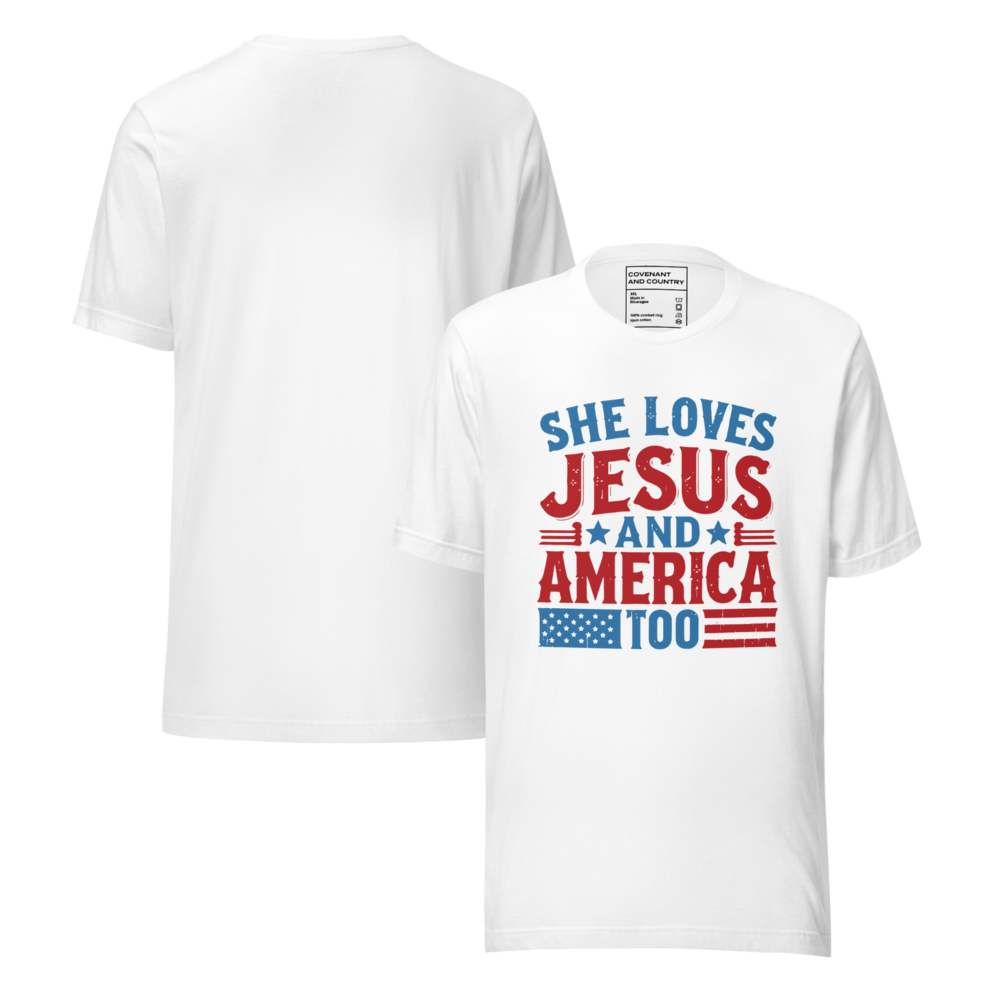 She Loves Jesus T-Shirt White