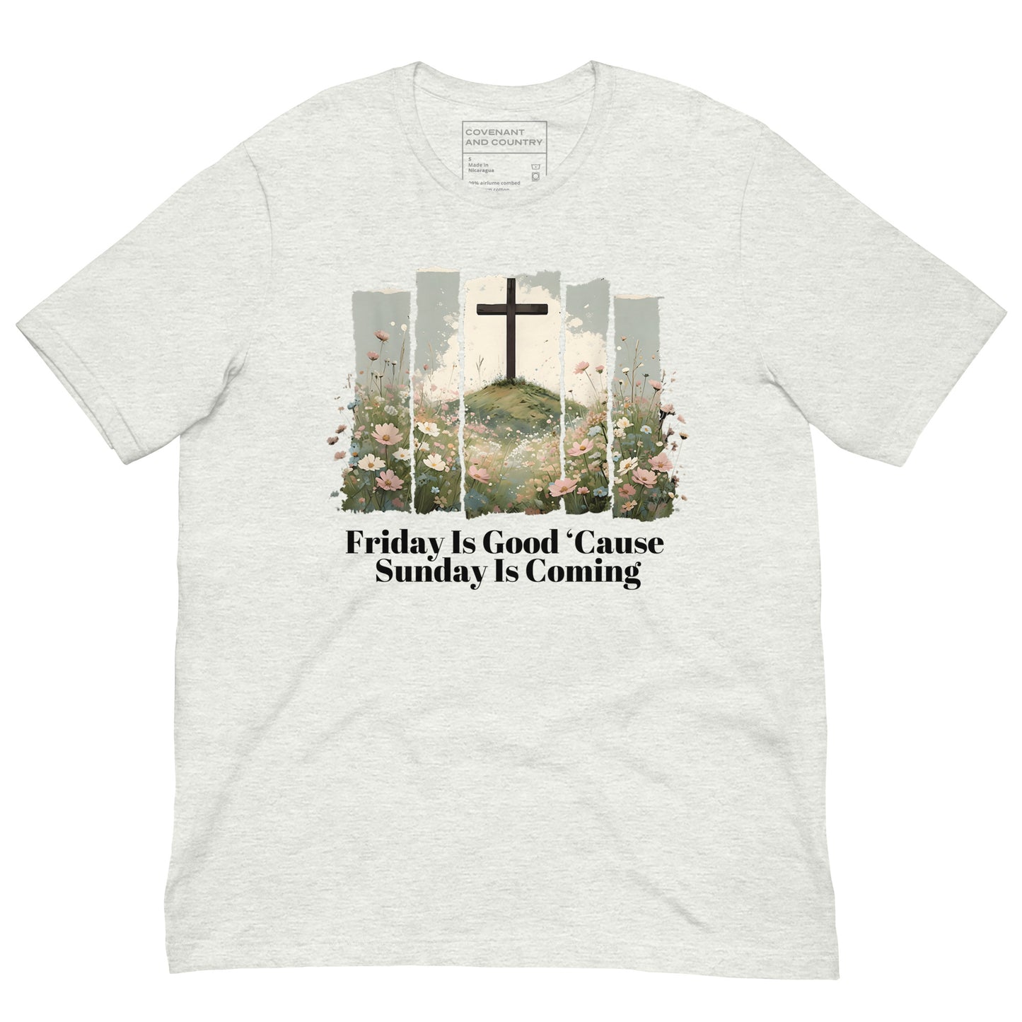 Sunday Is Coming Graphic T-Shirt Ash