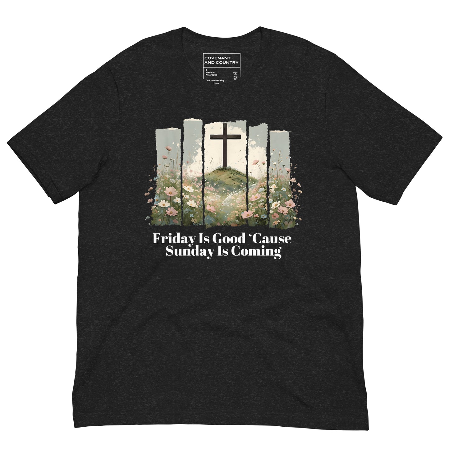 Sunday Is Coming Graphic T-Shirt Heather Black