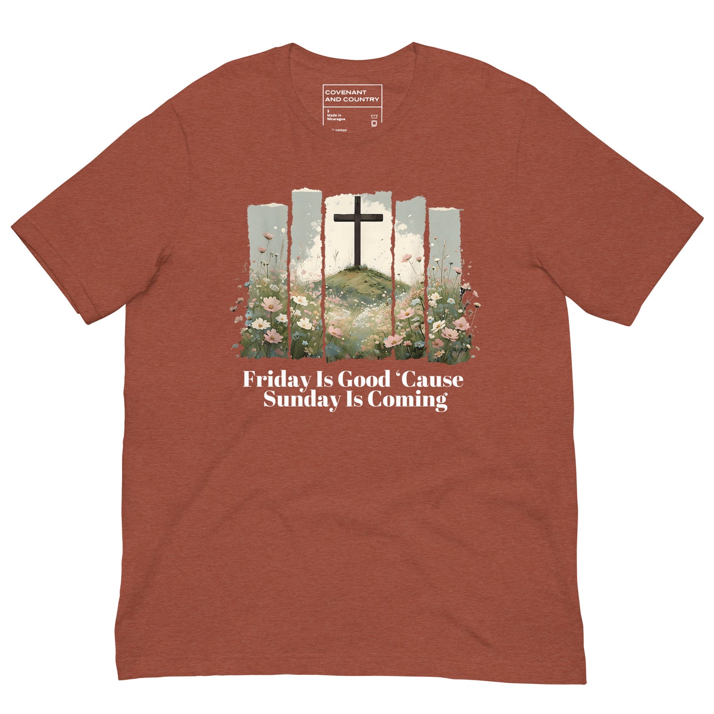 Sunday Is Coming Graphic T-Shirt Heather Clay