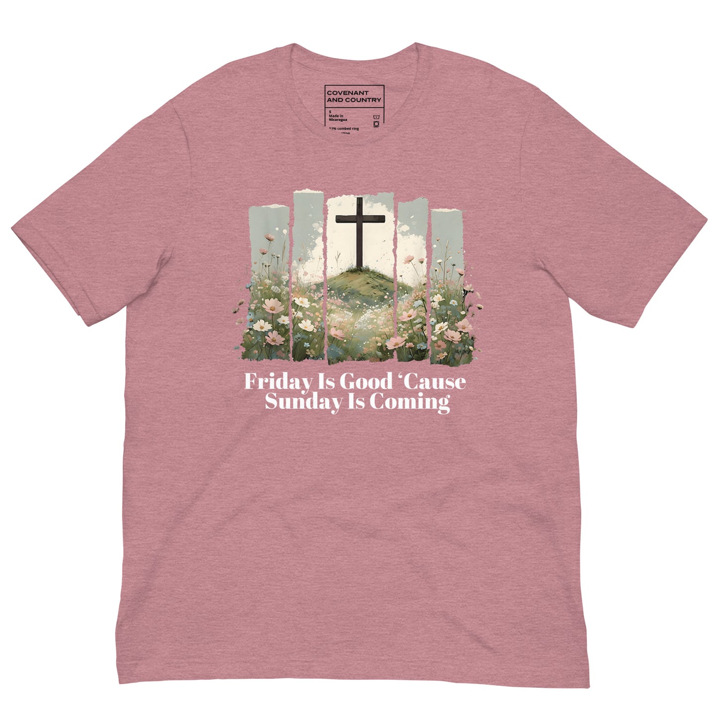 Sunday Is Coming Graphic T-Shirt Heather Orchid