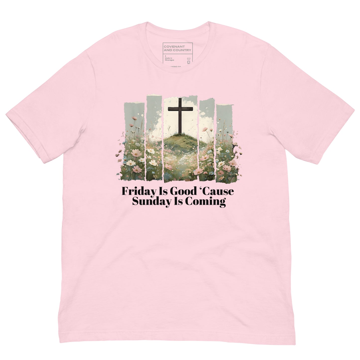 Sunday Is Coming Graphic T-Shirt Soft Pink