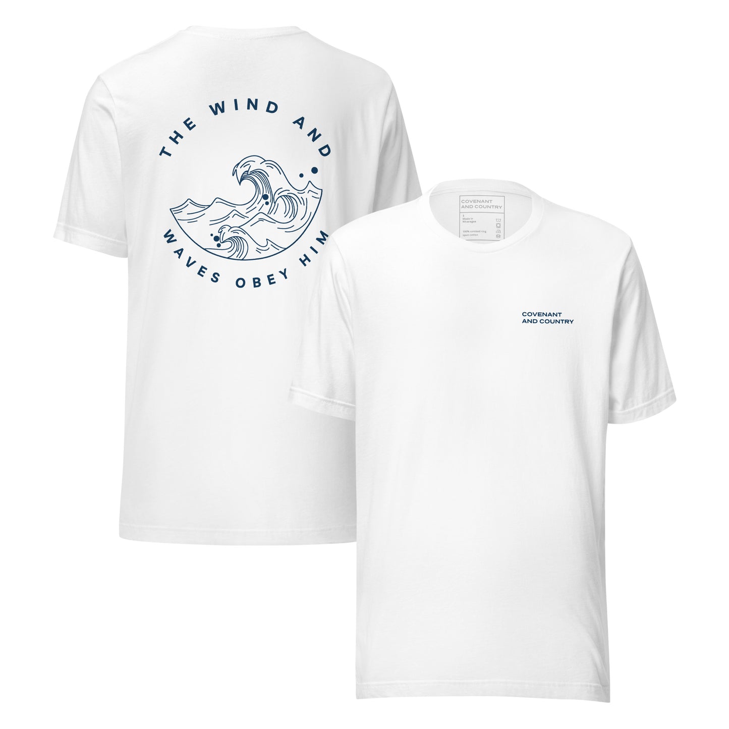 The Wind and Waves T-Shirt Heather White