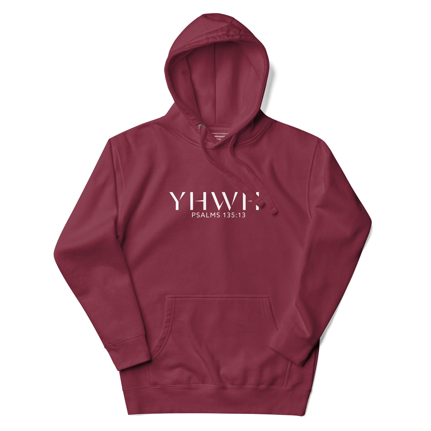 YHWH Psalms 135:13 Hoodie Maroon