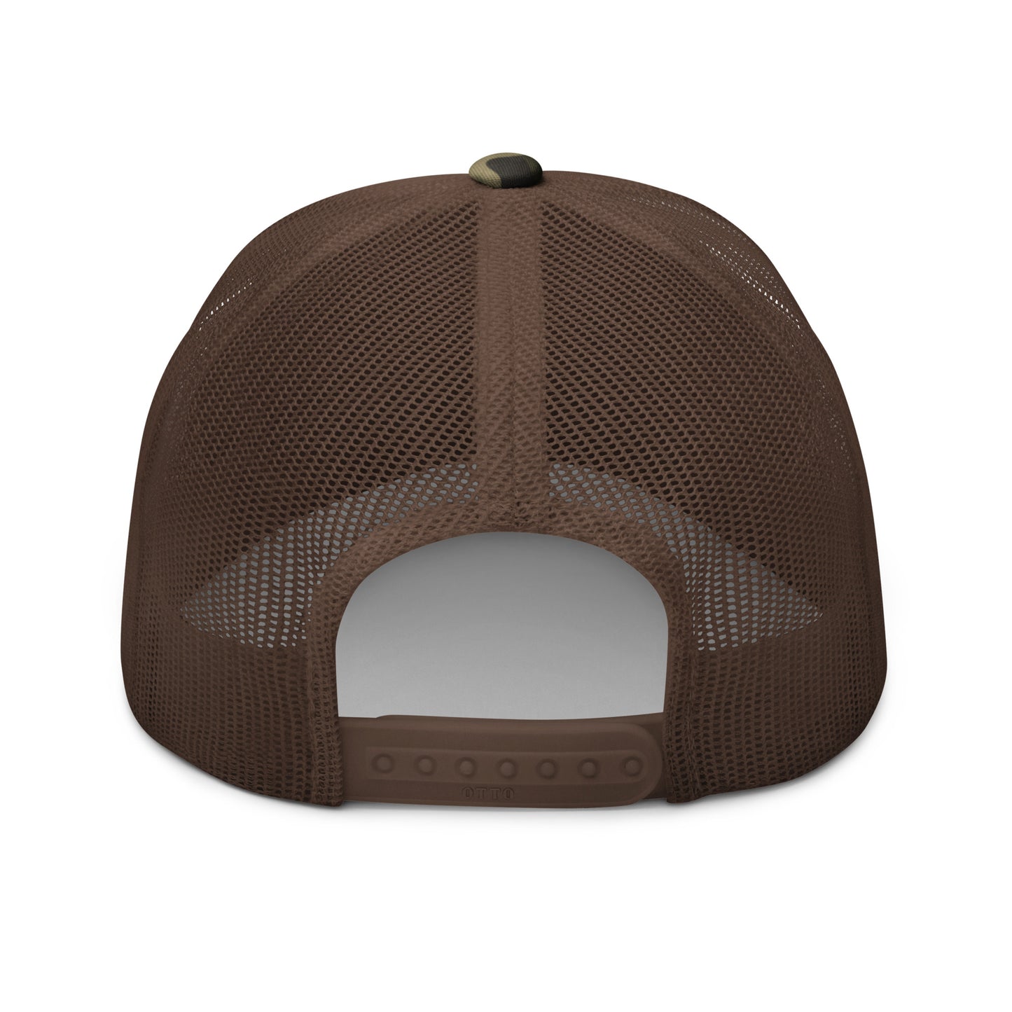 Camouflage Trucker Hat Camo Brown Back Pray