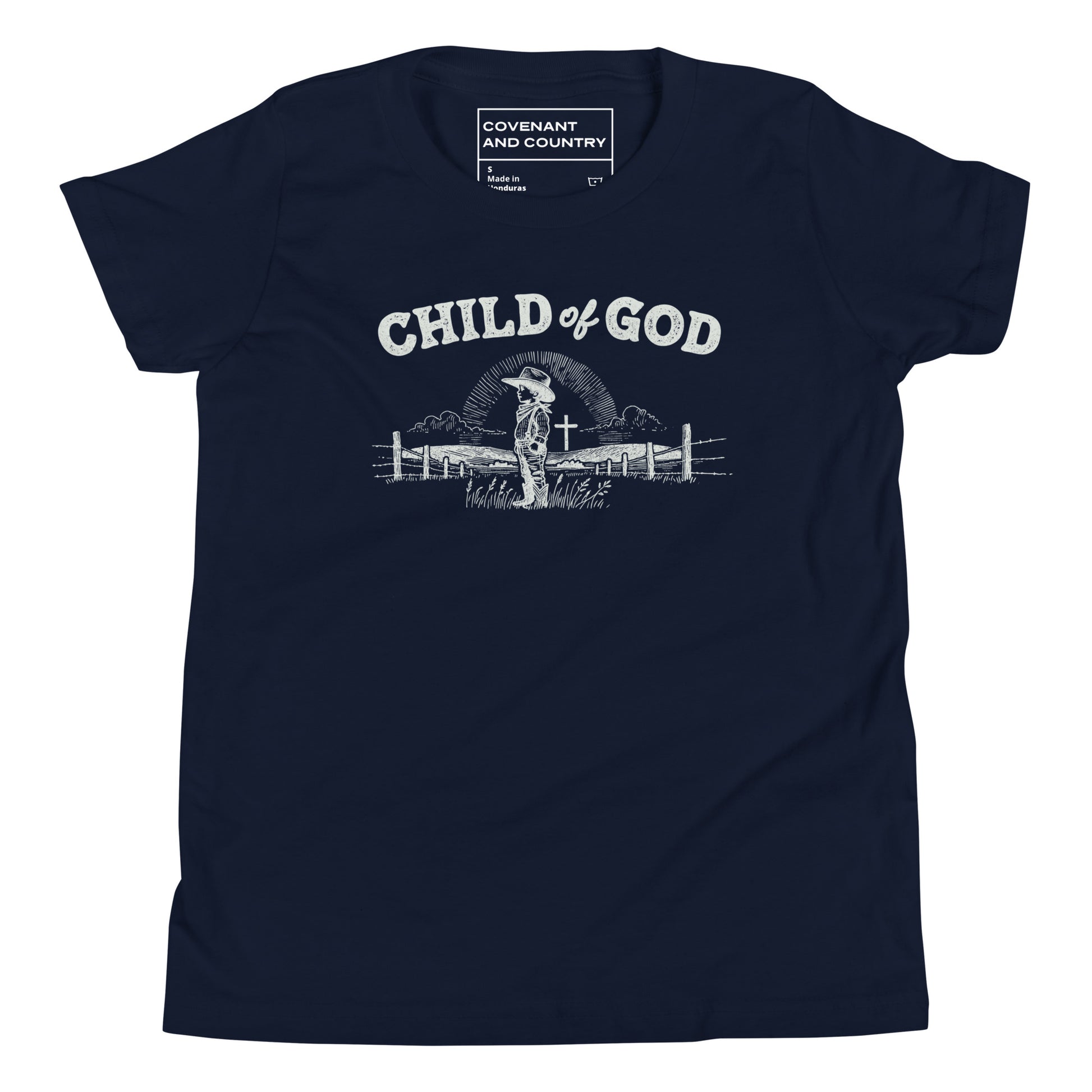 Child of God Navy Youth T-Shirt