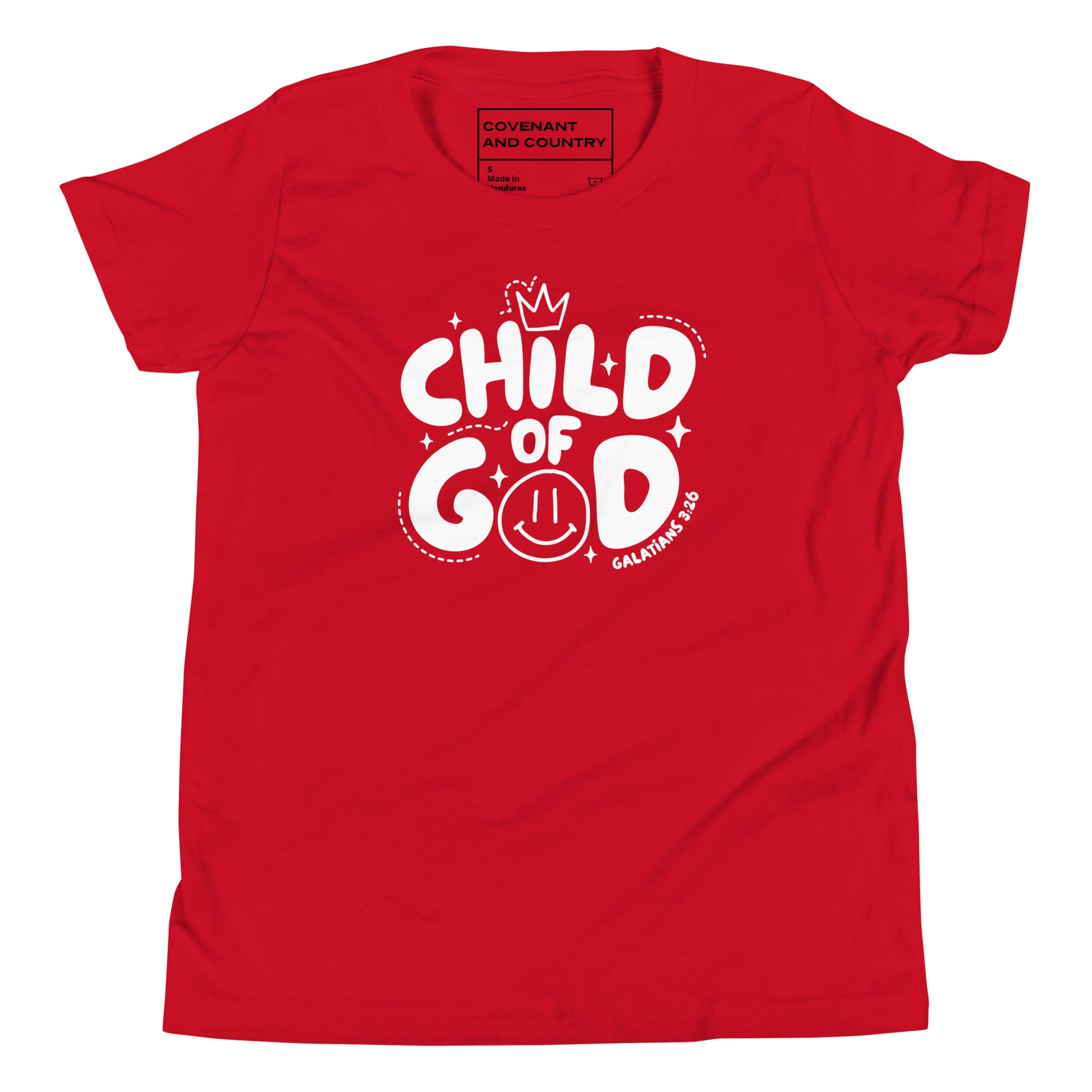 Child of God Youth Red T-Shirt