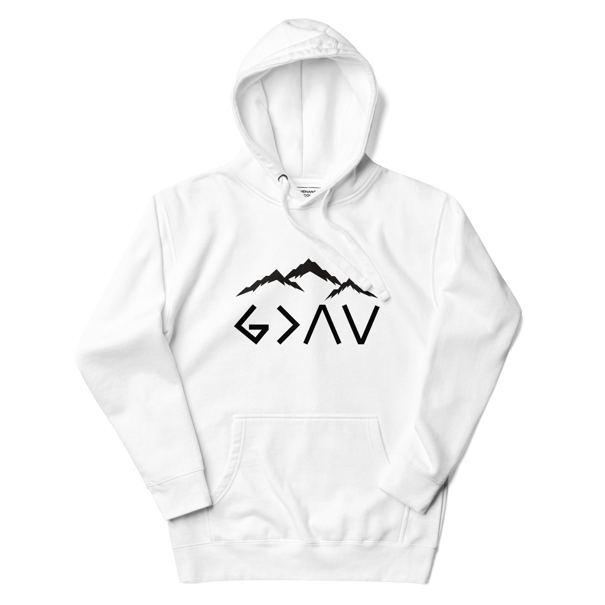 God Over Highs And Lows Hoodie White