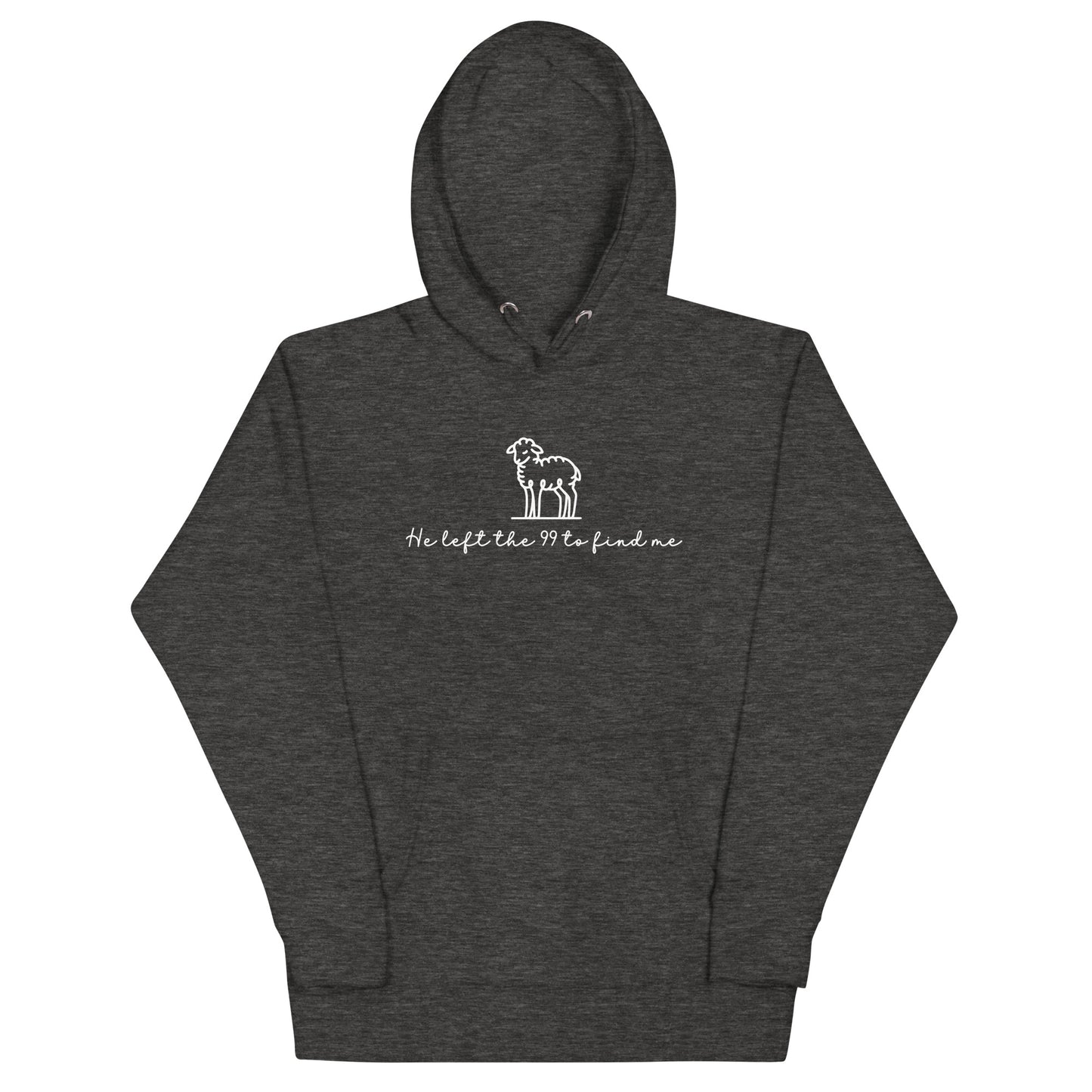 He Left The 99 To Find Me Hoodie Charcoal Heather
