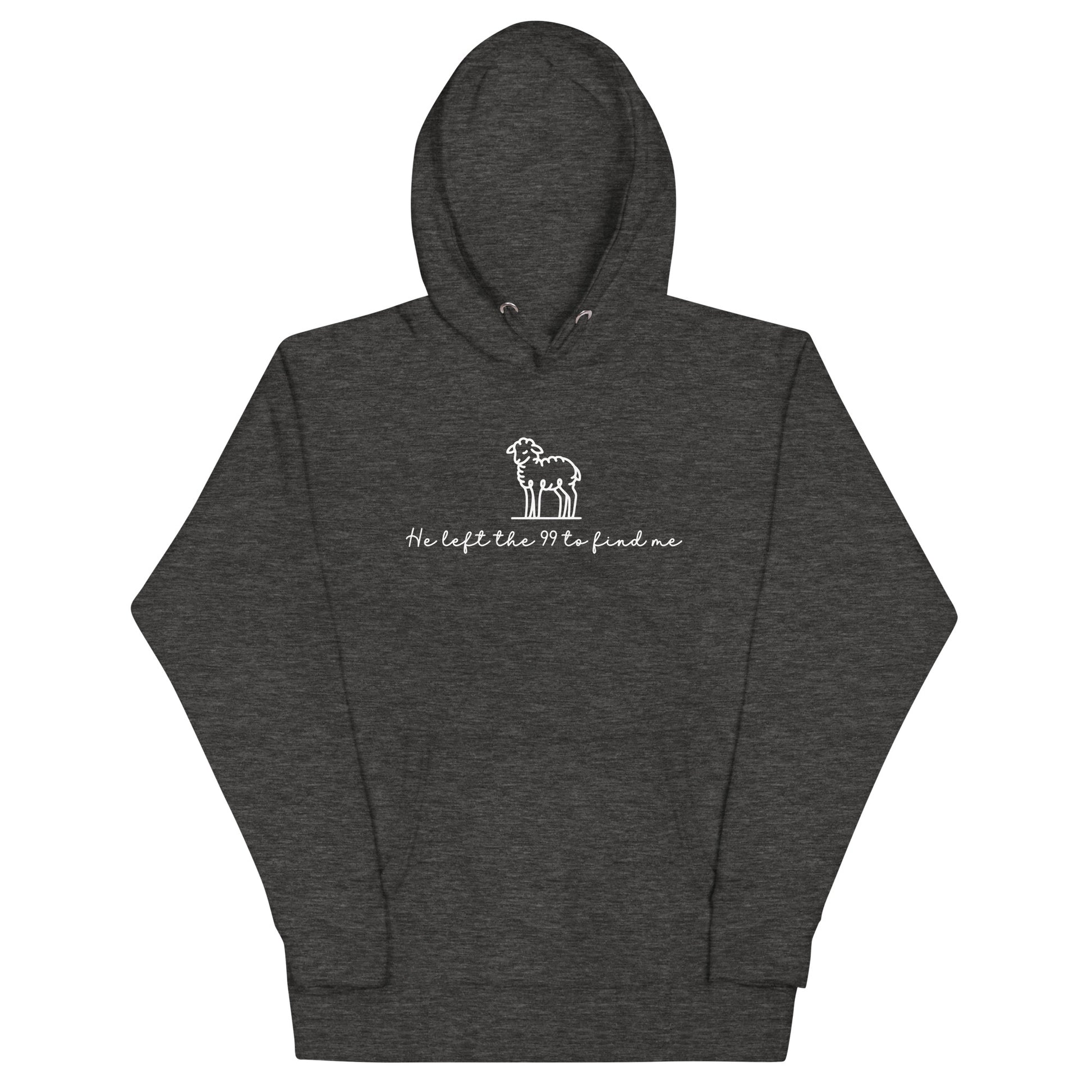 He Left The 99 To Find Me Hoodie Charcoal Heather