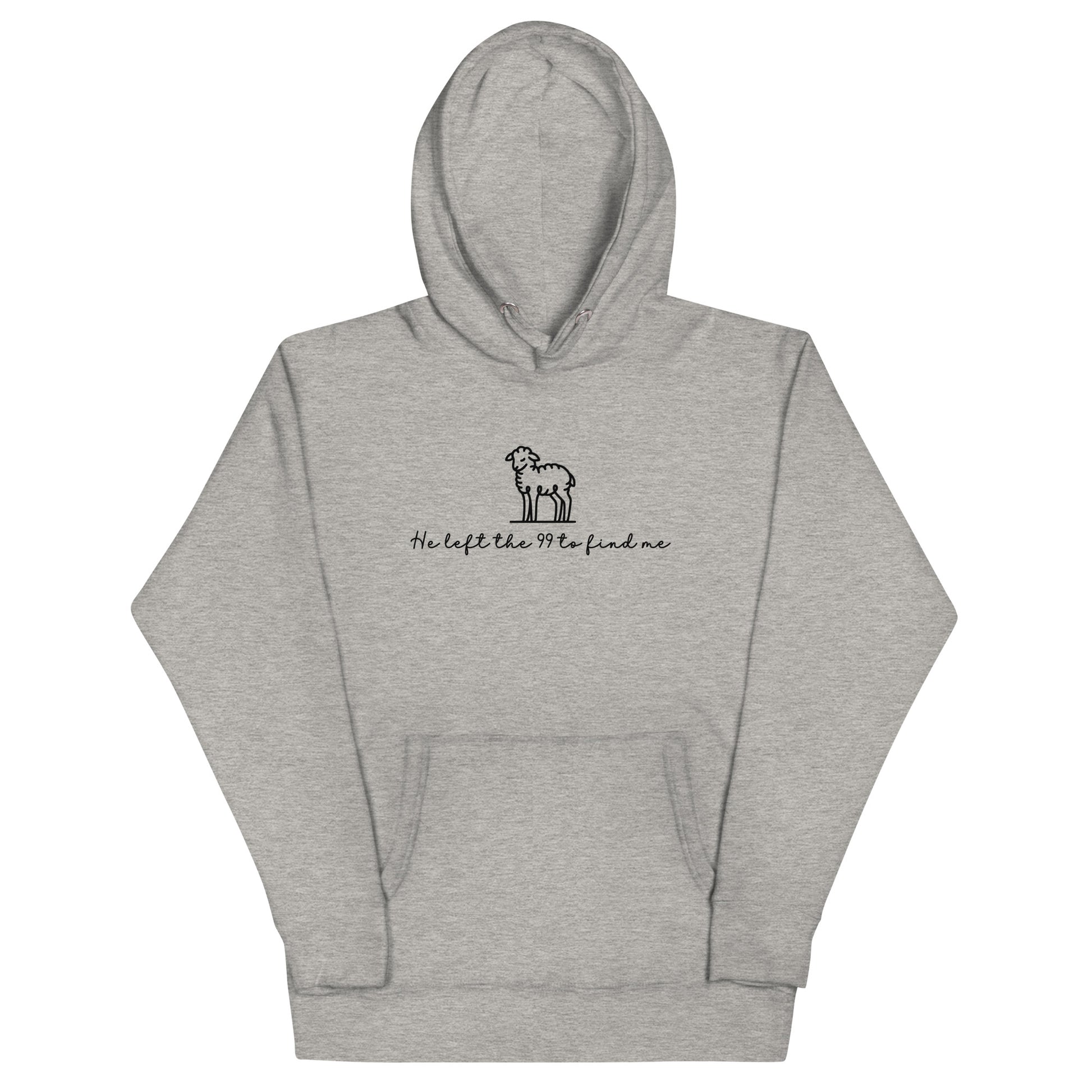 He Left The 99 To Find Me Hoodie Grey