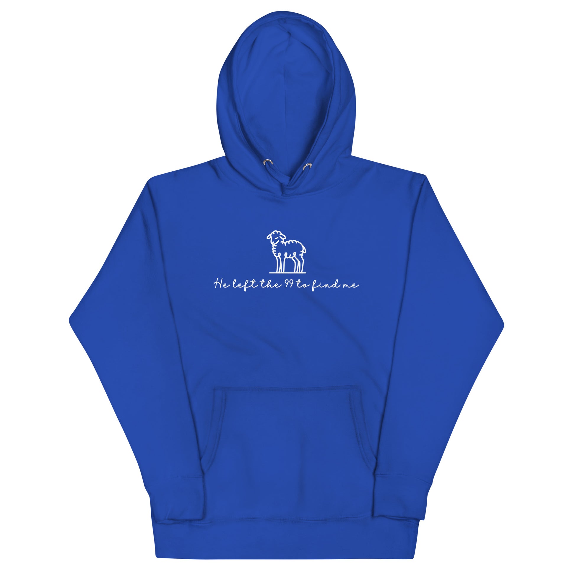 He Left The 99 To Find Me Hoodie Royal Blue