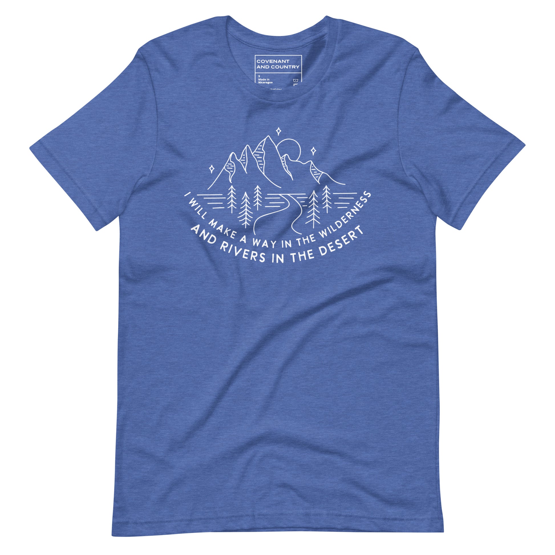 I Will Make a Way T-Shirt Isaiah 43:19 True Royal Blue
