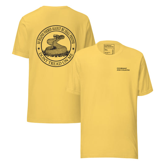 No Weapon Dont Tread T-Shirt Yellow