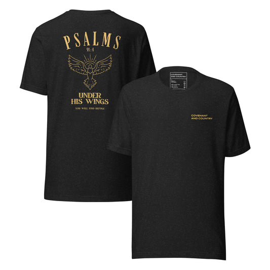 Under His Wings – Psalm 91:4 T-Shirt

“He will cover you with His feathers, and under His wings you will find refuge.” – Psalm 91:4

Find peace in His promise. This Psalm 91:4 T-shirt is a comforting reminder that God’s protection is constant—like a shelter in every storm. Whether you're facing challenges or walking in peace, this design reflects the security and strength we have in Him.

Product Features:

Soft, breathable fabric for all-day comfort

Timeless design featuring Psalm 91:4

High-quality print