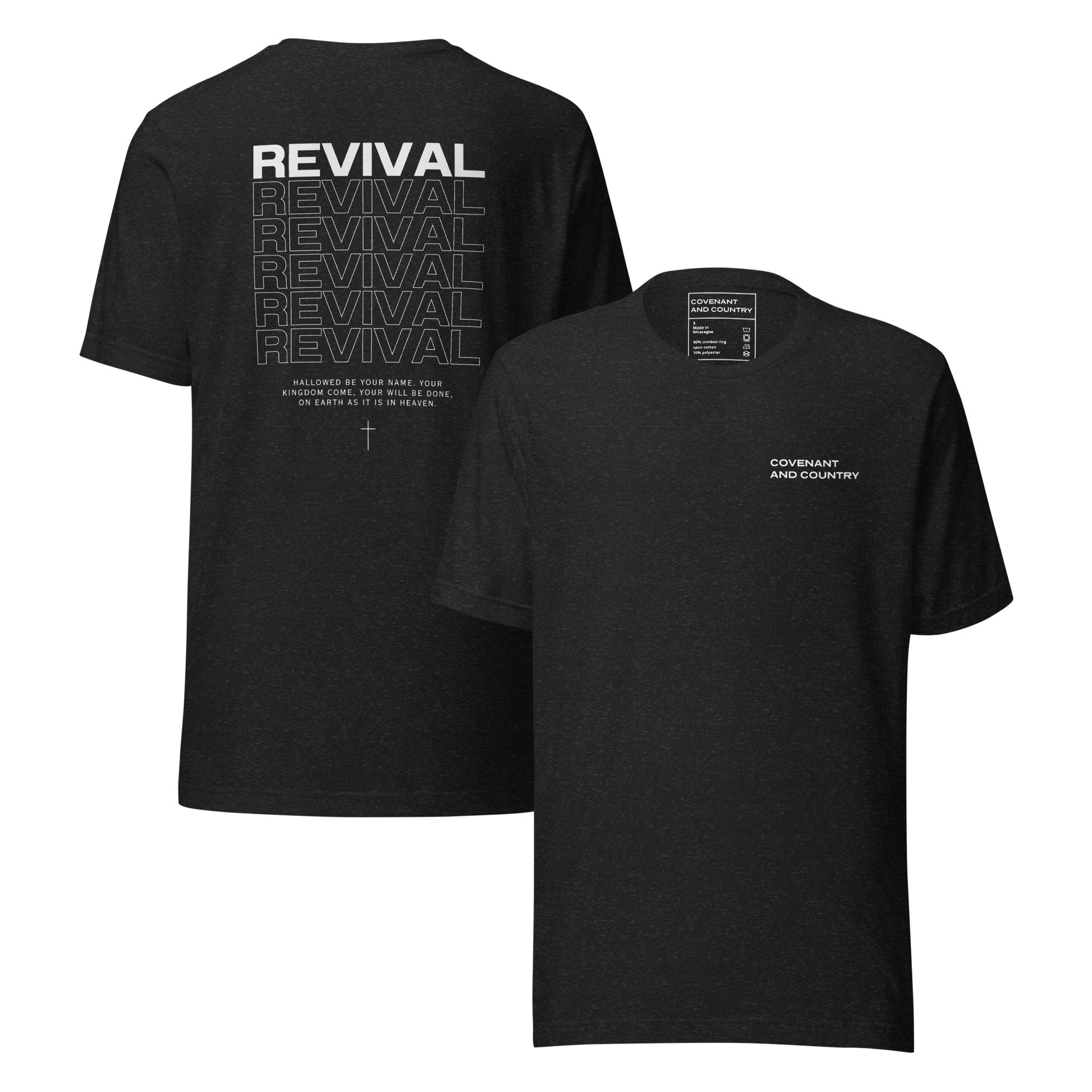 Revival Heather Black T- Shirt