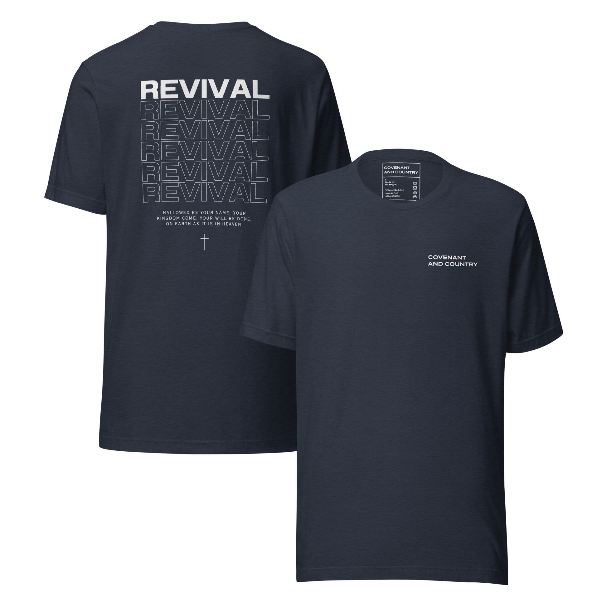 Revival Heather Navy T- Shirt