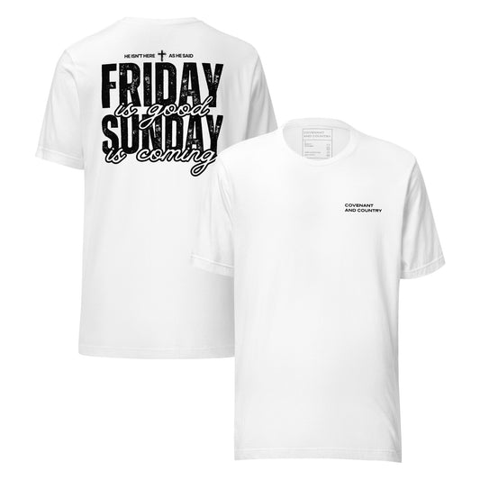 Sunday Is Coming White T-Shirt