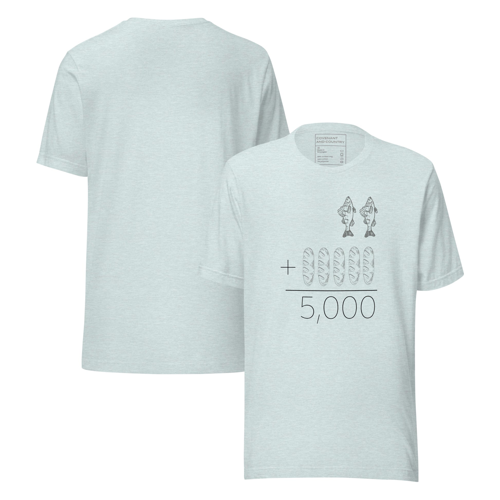 The Multitude Heather Ice Blue T-Shirt