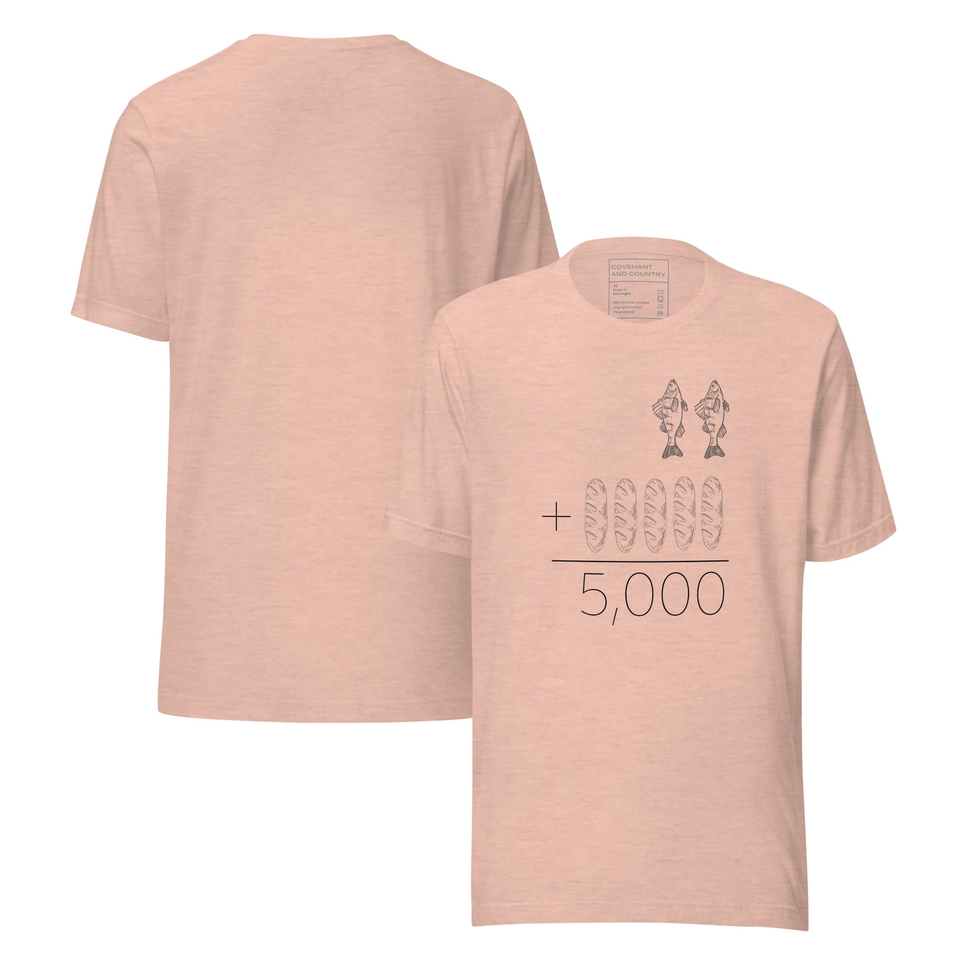 The Multitude Heather Peach T-Shirt