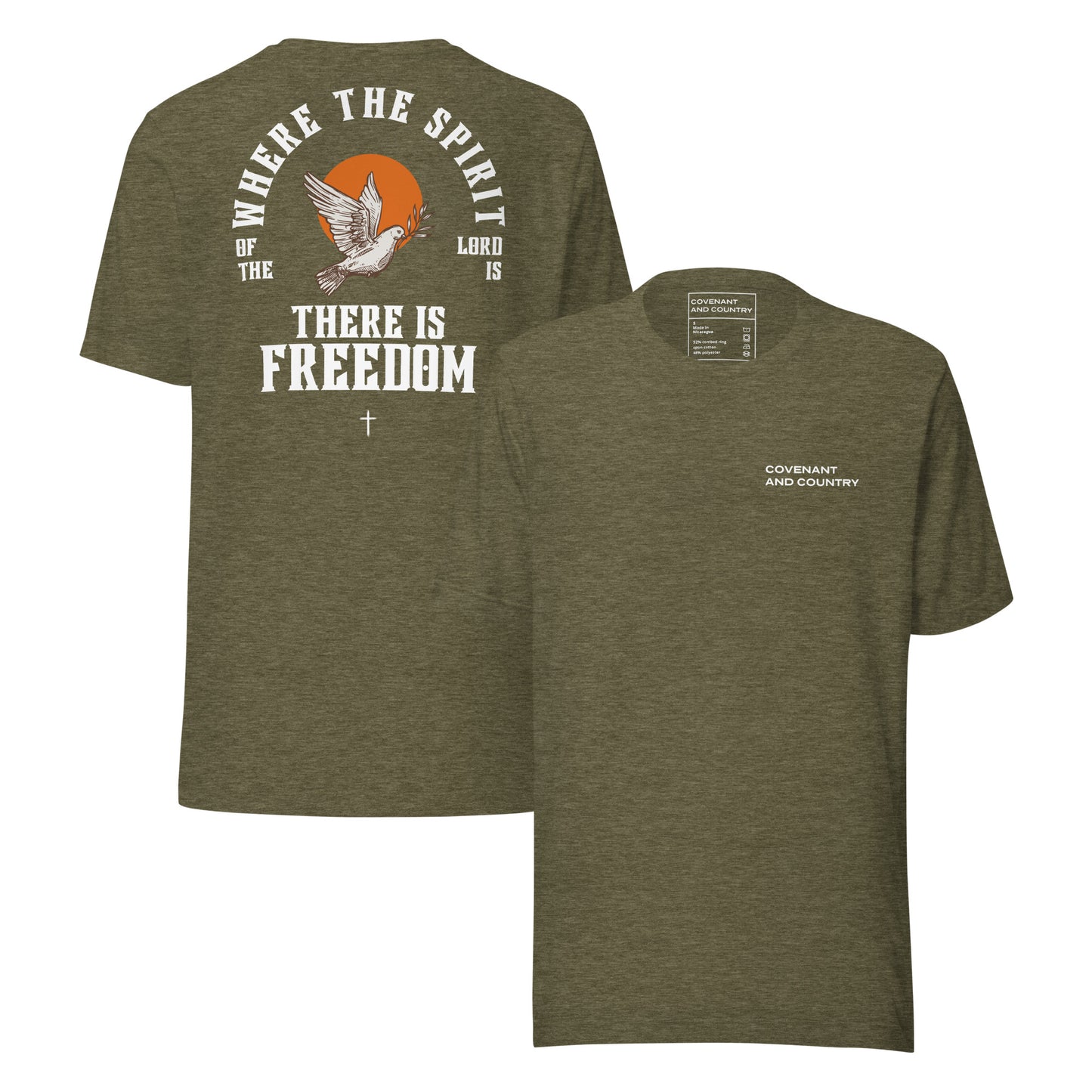 Where The Spirit Heather Olive T-Shirt