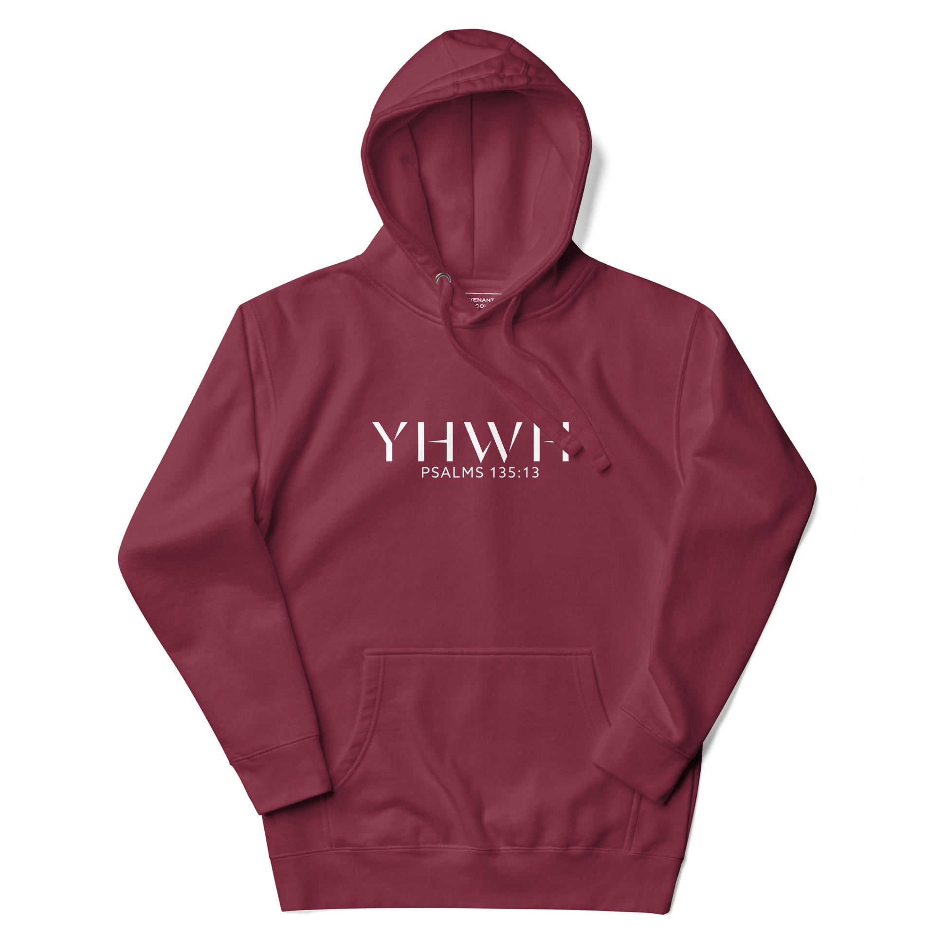 YHWH Psalms 135:13 Hoodie Maroon
