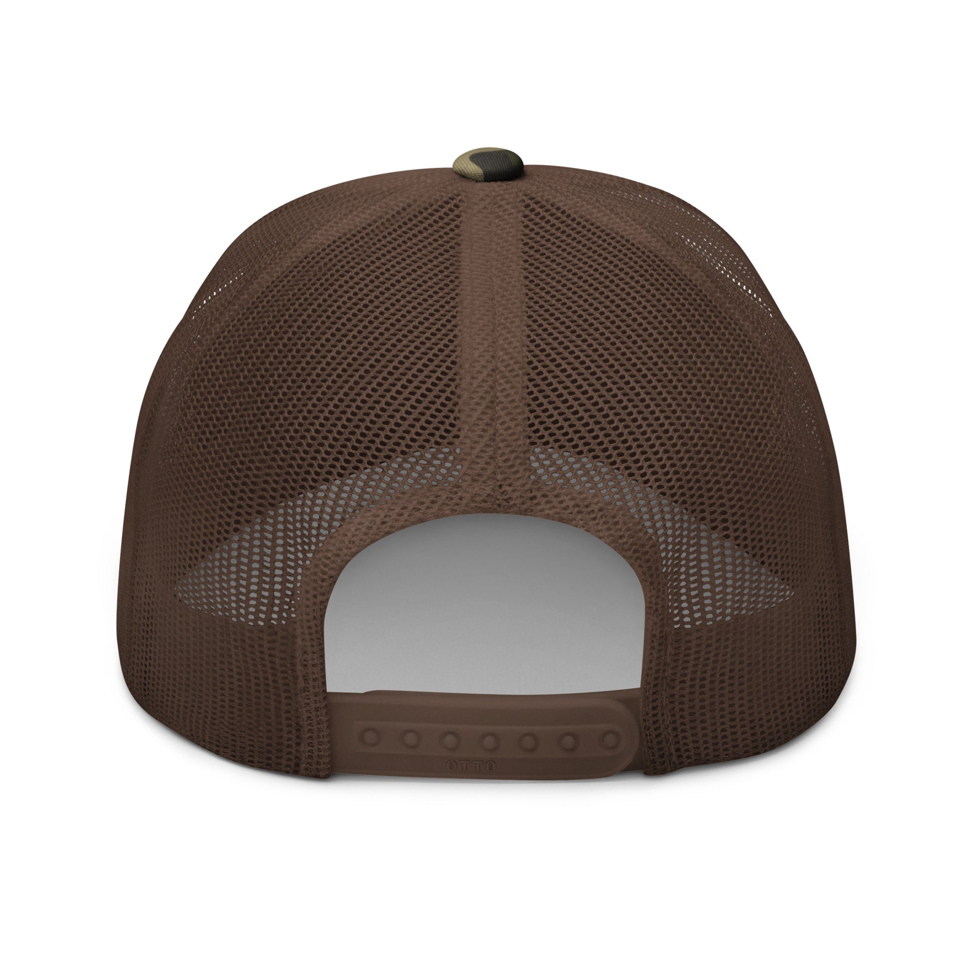 Camouflage Trucker Hat Camo Brown Back Pray